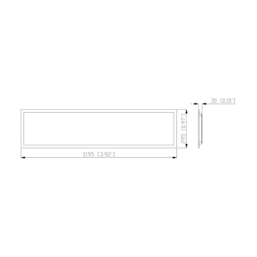 Vibe VBLFP-BL - 36W/60W LED Tri-Colour Backlit Panel Troffer Light-Vibe Lighting-Ozlighting.com.au