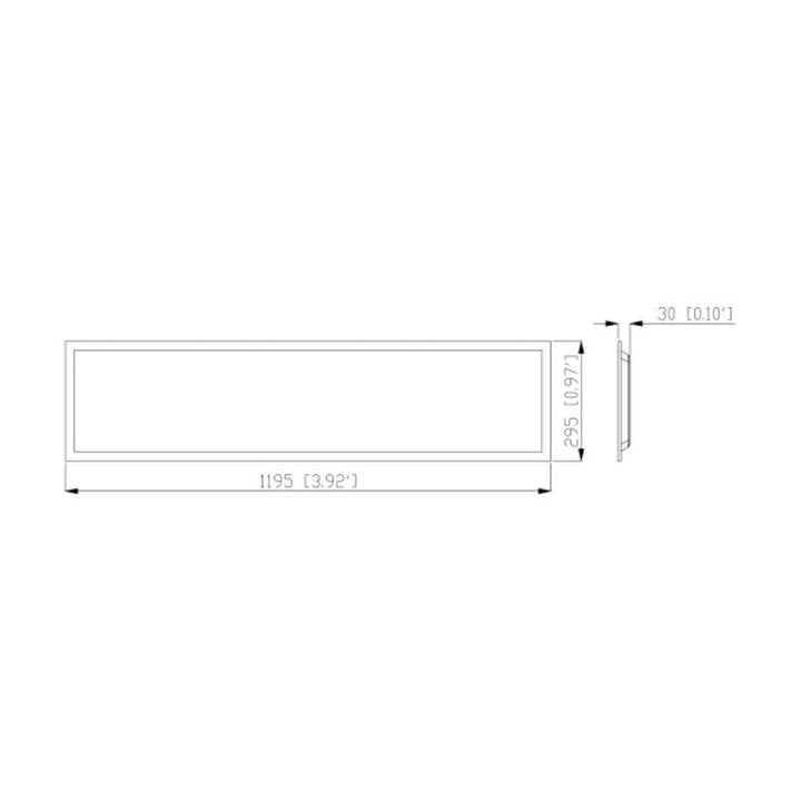 Vibe VBLFP-BL - 36W/60W LED Tri-Colour Backlit Panel Troffer Light-Vibe Lighting-Ozlighting.com.au