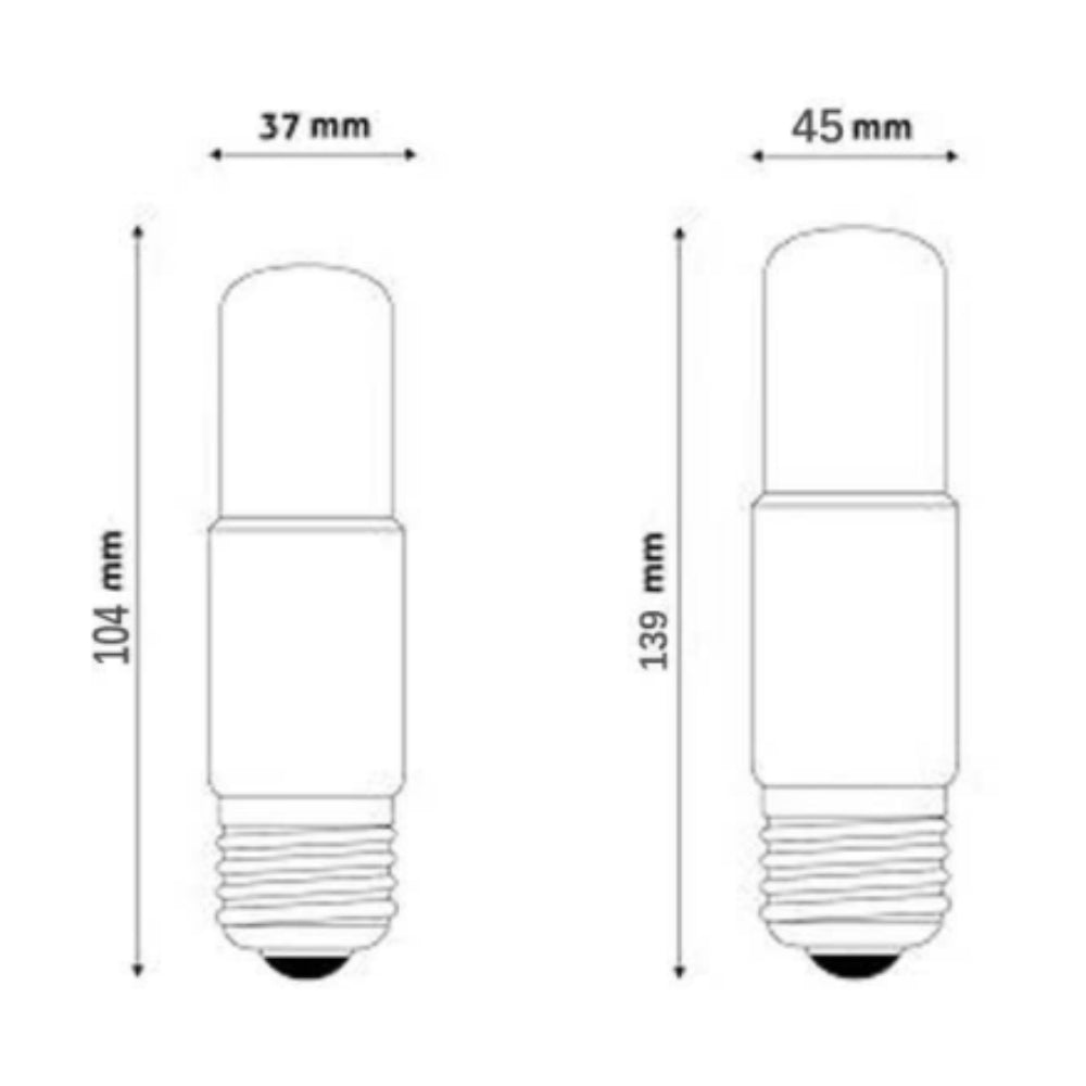 Vibe VBLSTICK-3CCT - 8W/12W LED Tri Colour Dimmable Stick Globe E27-Vibe Lighting-Ozlighting.com.au