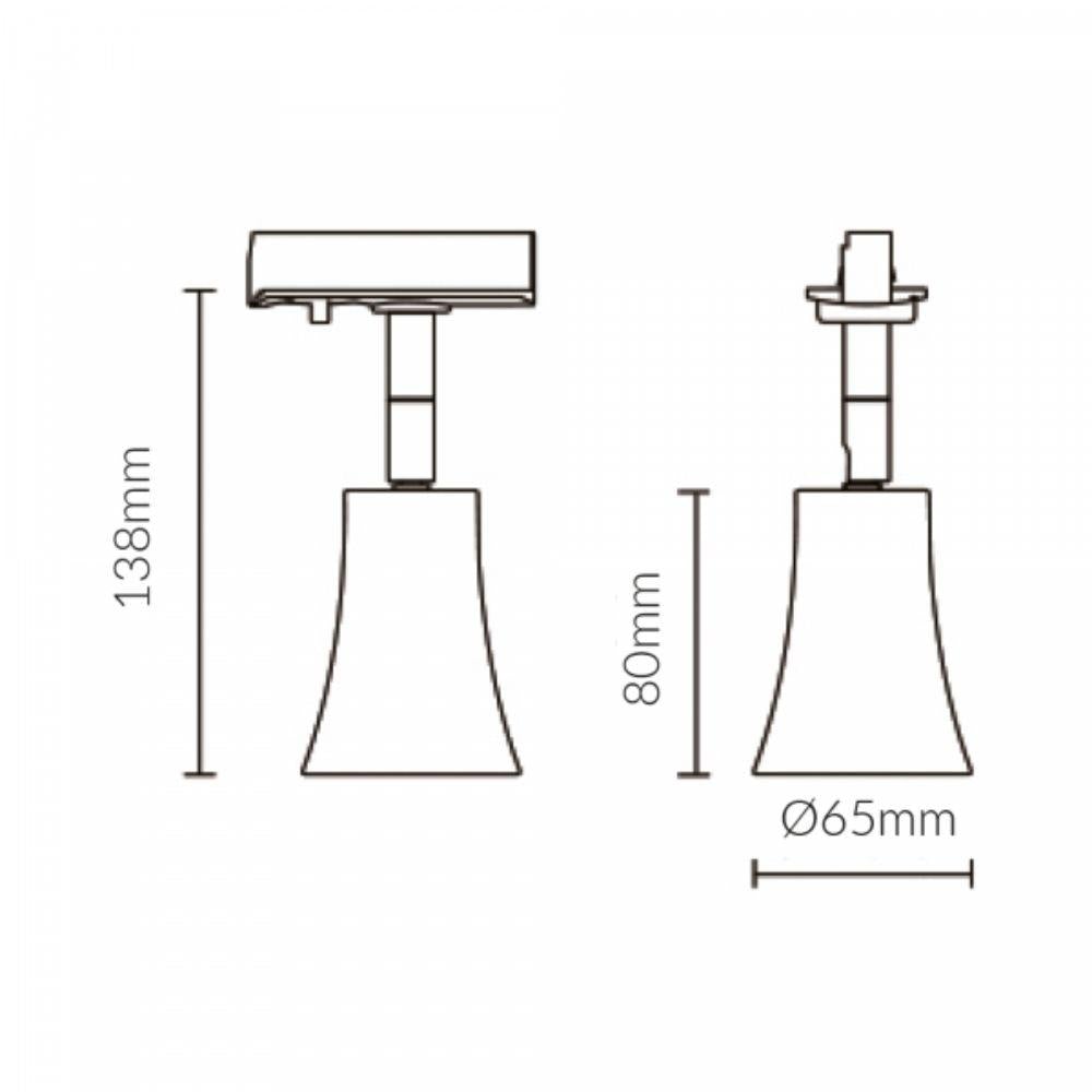 Vibe VBLTL-200 - GU10 Single Circuit Track Mounted Head Spot Light-Vibe Lighting-Ozlighting.com.au