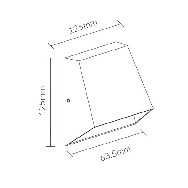 Vibe VBLWL-269 - 6W LED Exterior Wall Step Light IP54 - 3000K-Vibe Lighting-Ozlighting.com.au