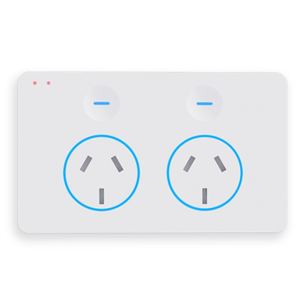 iKEON i-SERIES DUET/+ - Smart Double Powerpoint With/Without Switch Twin Socket GPO-iKEON-Ozlighting.com.au